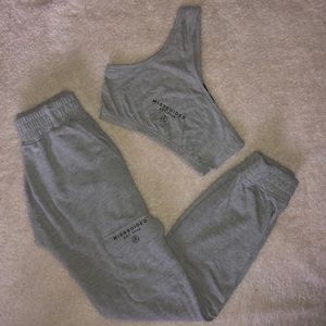 2 piece grey set